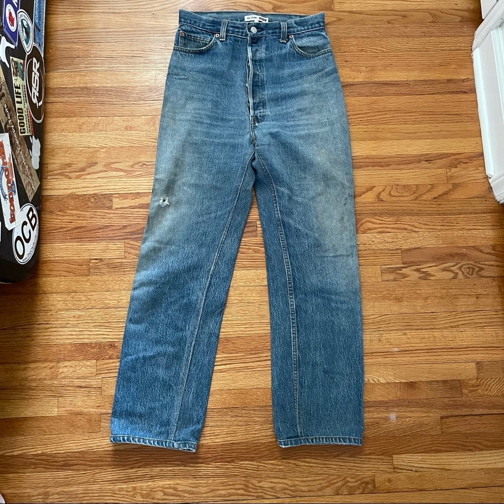 Redone high rise Jean